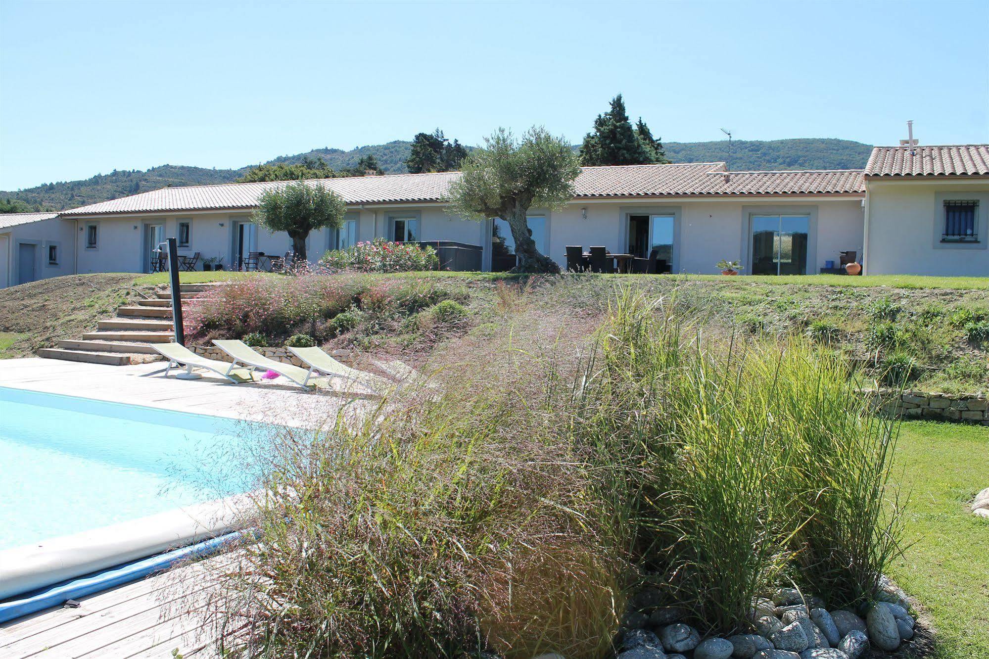 Relais De L'Alsou- Piscine Panzió Labastide-en-Val Kültér fotó